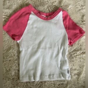 Tna white and pink top